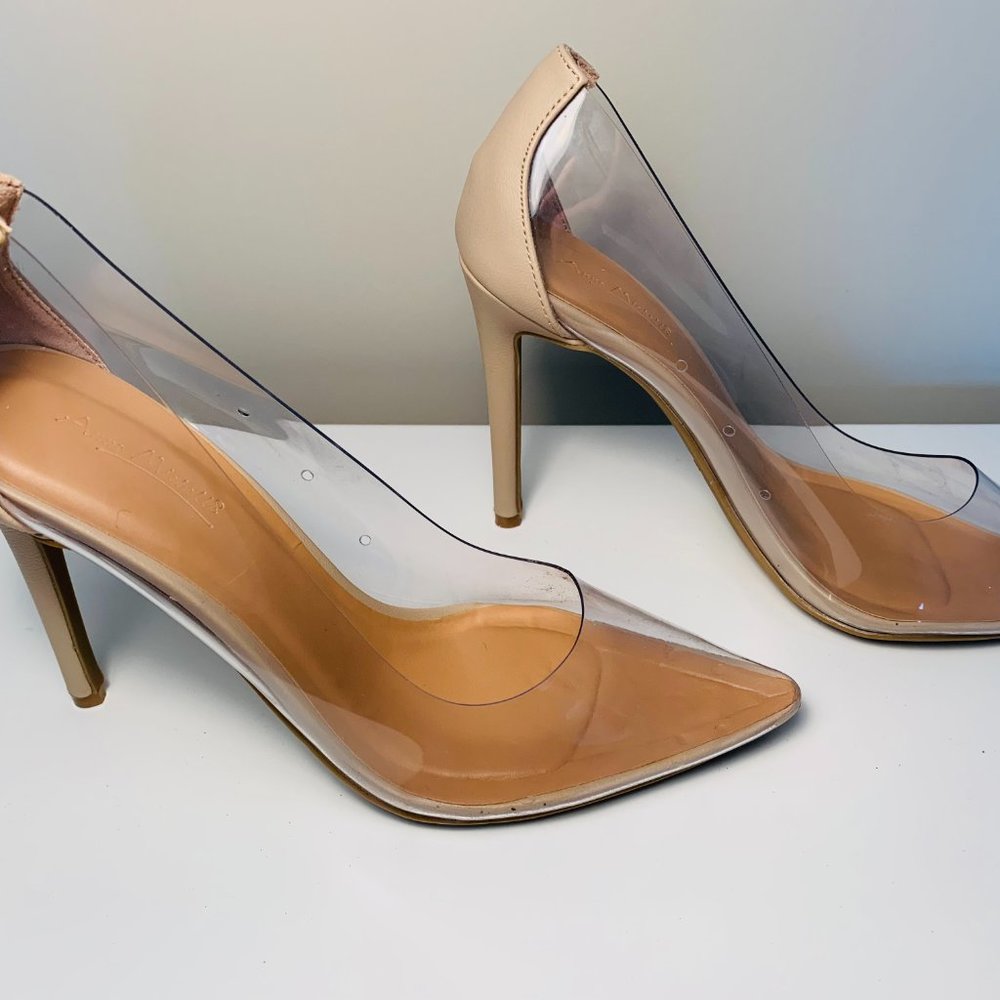 Anne Michelle | Clear/Nude Heels